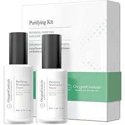 OxygenCeuticals Purifying Kit – Two-Step Acne Treatment Kit, Serum & Moisturizer with Centella & Wintergreen Extract for Acne & Blemish Control-picture-22