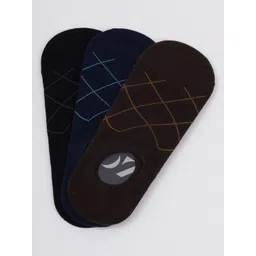 OXYZONE ALON Men Pack Of 3 Patterned Shoe Liner Socks-picture-15