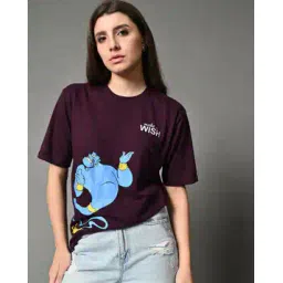 oyeebro Women Oversized Fit Graphic T-shirt-picture-31