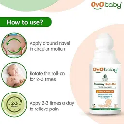oyo baby Easy Tummy Roll On For Baby, Quick Relief From Colic & Gas image 3