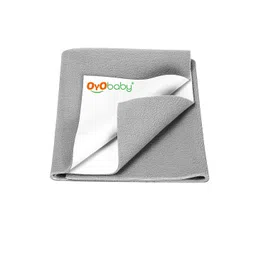 OyO Baby Infants Grey Instadry Anti-Piling Large Dry Sheet Bed Protector-picture-40