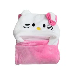 OyO Baby Pink Cartoon Characters Fleece Mild Winter Single Bed Blanket-picture-29