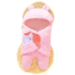 OyO Baby Pink Fleece Mild Winter 380 GSM Single Bed Blanket-picture-23