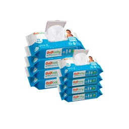 OyO Baby Set of 8 Water Based Baby Wipes with Aloe Vera - 72 Wipes Per Pack-picture-18