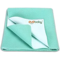 OYO BABY Waterproof Dry Sheet for Baby & Adults | Soft Anti-Piling Fleece Underpad 100×70 cm Medium | Quick-Dry & Extra Absorbent Reusable Mattress Protector | Hygienic Bed Protector | Sea Green-picture-16