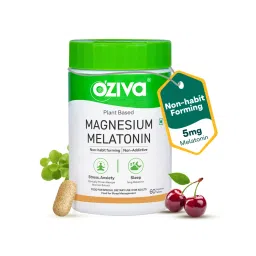 Oziva Magnesium Melatonin For Anxiety & Sleep With Bacopa Monnieri Extract Non-Addictive Tablets-picture-23
