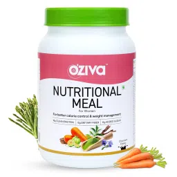 OZiva Nutritional Meal for Women, chocolate 1kg | Meal Replacement for Weight Loss, Calorie Control, Better Energy & Metabolism | 18 g Protein, 6.4g Dietary Fibre, Ashwagandha, Tulsi-picture-10