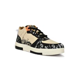 OZJI Men Printed Round Toe Lace-Up Sneaker image 2