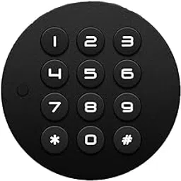 Ozone Round, Handy, and Compact Master PIN Code Access Automatic Smart Furniture Locking Black (Pack of 1)-image-36