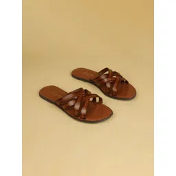 Ozuri Leather Flatform Sandals-picture-21