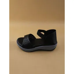 Ozuri Party Wedge Sandals with Laser Cuts image 5