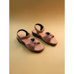 Ozuri Suede Wedge Sandals with Bows-picture-16
