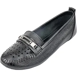 ozuri Women's Laser Cut Leather Loafers - (k-22-631)-picture-26