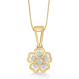 p. n. gadgil jewellers P.N.Gadgil Jewellers 14 Karat Yellow Gold & Diamond Pendant for Women IJPCX02058XX IJ-SI-picture-10