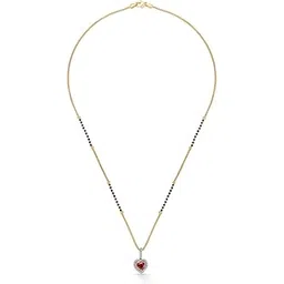 p. n. gadgil jewellers P.N.Gadgil Jewellers 22 Karat (916) BSI Hallmarked Yellow Gold Sindoori Glow Modern Mangalsutra For Woman GMAN237-picture-11