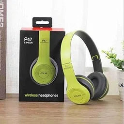 P47 Wireless Portable Gaming Bluetooth Headset (Green)-picture-28