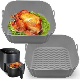 pabuza Silicone Air Fryer Liner Basket Bowl for 3 to 5QT,Reusable Nonstick Baking Tray Air Fryer-picture-11