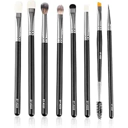 PAC Eye Series Synthetic Bristle Makeup Brush Set | Foundation, Blush, Eyeliner, Concealer, Eyeshadow Brushes with Makeup Brush Pouch | For Cream, Liquid And Powder Formulation - 8 Brushes-picture-47