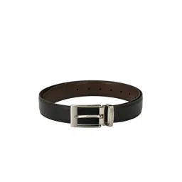 Pacific Gold Men Black & Brown Solid Reversible Belt-picture-12