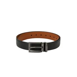 Pacific Gold Men Black & Brown Solid Reversible Belt-picture-24