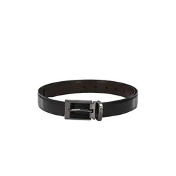 Pacific Gold Men Black & Brown Solid Reversible Belt-picture-40