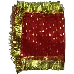 Pack of 12 Devi Mata Ki Chunari for Durga, Navratri, Kanya Pujan - Red || sw5-picture-49
