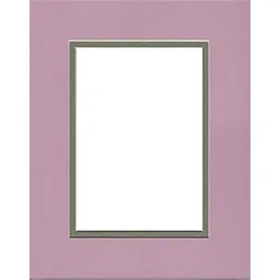 Pack of (2) 16x20 Double Acid Free White Core Picture Mats Cut for 12x16 Pictures in Lavender and Moss Green-picture-14