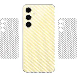 (Pack of 2) Back Lamination Skin Compatible for Samsung Galaxy S24 FE 5G || 3D Carbon Fiber Ultra-Thin Protective Film (Transparent) with Easy Installation KIT-image-10