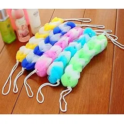 Pack of 4 Long Body Scrub Stretch Stretch Back Sponge with Rope Braided Loofah for Men and Women Pack 4-picture-24