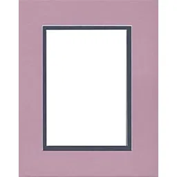 Pack of (5) 11x14 Double Acid Free White Core Picture Mats Cut for 8x10 Pictures in Lavender and Baltic Blue-picture-32