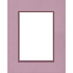 Pack of (5) 11x14 Double Acid Free White Core Picture Mats Cut for 8x10 Pictures in Lavender and Mauve-picture-23