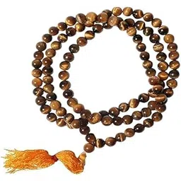 padmavathi enterprises Tiger Eye Mala - 8 MM - Tiger Eye Stone Mala (8 mm) 108+1 Beads for Courage and Self Confidence-picture-8