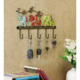 padmavati art creations Metal Elephant Key Holder-picture-16