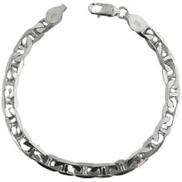 pahel - "the silver that shines" Chunky Link Bracelet Bold Chain Design for Men | Modern Street Style Look-picture-10