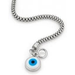 pahel - "the silver that shines" Oxidised Silver Evil Eye Charm Bracelet-picture-38