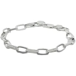 pahel - "the silver that shines" Paperclip Link Bracelet for Men Trendy & Masculine | Everyday Wear Chain Bracelet-picture-40