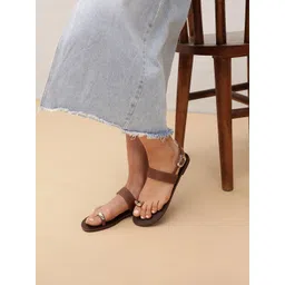 Pair ie Tales Women Leather One Toe Flats-picture-34