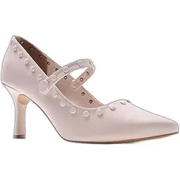 pair ie tales Women's Gunmetal Textured Pointed Toe Stilettos Metallic Finish High Heels for Party, Wedding-picture-24