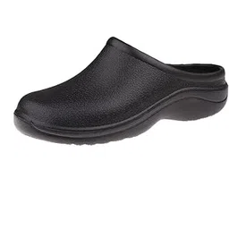 Pair of Men Women Slip Resistant Orthopedic Clogs Nurse Chef Strapless Shoes Black-picture-14