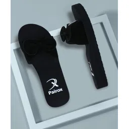 Pairox soft fancy velvet ladies slipper with bow|Latest design Dailywear slipper Women Flip Flops-picture-25