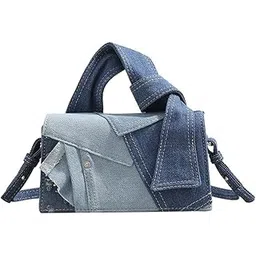 palay Crossbody Bags for Women Patchwork Shoulder Bag Mini Purse Denim Top Handle Clutch Hand Bags for Woman-picture-38