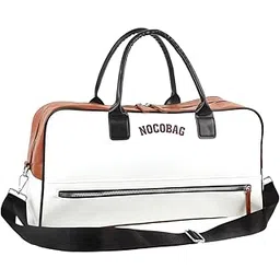 palay Fashion PU Duffle Bag Hand Carry Luggage Bag with Removable Shoulder Strap Dual Zipper Full Open Design Travel Waterproof Airplane Carry On Duffle Bag Gym Bag, 45x20x25cm-picture-17