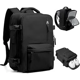 palay Laptop Backpack 20L-35L Flight-approved Luggage Shoulder Backpack Dual Handle Design Anti-scratch Travel Backpack Stylish Backpack Women Business Backpack, Pink-picture-17