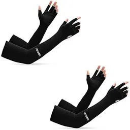 PALAY® Arm Sleeves for Men Women Hand Gloves for Sun Protection Summer UV Protection Cooling Hand Cover Quick Dry Breathable Silk Hand Gloves for Driving, Bike Riding, Hiking-picture-20