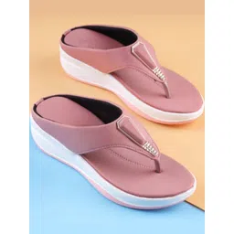 Palche Women Slip-On Sandals with Embellished V-Strap Design-picture-24