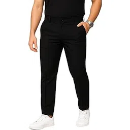 palians Men's Regular Fit Formal Stretchable Trousers with Expandable Waist | Skin-Friendly Lycra Solid Pant-picture-12