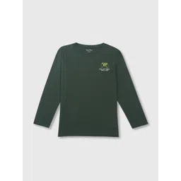 Palm Tree Boys Olive Green T-shirt image 3