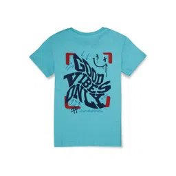 Palm Tree Boys Typography Printed Cotton T-shirt-picture-31