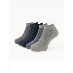 PALMLON Boys Pack of 5 Solid Ankle Length Cotton Casual Socks-picture-30