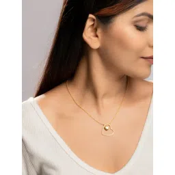Palmonas Golden Beauty Of Hearts Vermeil Necklace for Women-picture-20
